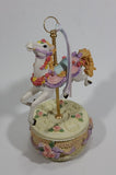 Decorative Carousel Horse on a Cake Music Box - Plays a song with a nice melody - Treasure Valley Antiques & Collectibles