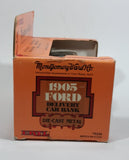 Vintage ERTL Montgomery Ward 1905 Ford Delivery Coin Bank Red 1/25 Scale Pressed Steel Locking with Key and Box - Treasure Valley Antiques & Collectibles