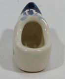 Vintage Delft Holland Style Windmill Ceramic 2 1/2" Shoe Clog - Treasure Valley Antiques & Collectibles