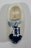 Vintage Delft Holland Style Windmill Ceramic 2 1/2" Shoe Clog - Treasure Valley Antiques & Collectibles