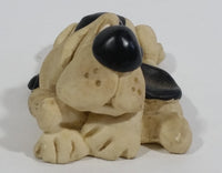 Russ Kathleen Kelly Critter Factory Black and White Hound Dog Collectible Resin Figurine #14200 Made in China - Treasure Valley Antiques & Collectibles