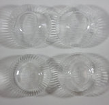 Set of 4 Ribbed Small Clear 2 3/4" Ribbed Drinking Glasses - Treasure Valley Antiques & Collectibles
