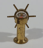 Vintage Miniature Tiny Little Brass Working Compass Captain's Ship Wheel Boating Nautical Sailing Collectible - Treasure Valley Antiques & Collectibles