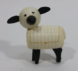 Vintage 1967 Fisher Price Little People White Black Sheep Lamb Toy Figure Hong Kong - Treasure Valley Antiques & Collectibles