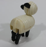 Vintage 1967 Fisher Price Little People White Black Sheep Lamb Toy Figure Hong Kong - Treasure Valley Antiques & Collectibles