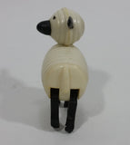 Vintage 1967 Fisher Price Little People White Black Sheep Lamb Toy Figure Hong Kong - Treasure Valley Antiques & Collectibles