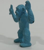 Vintage 1980s Diener Inc Light Blue Monkey Holding up A Banana Eraser Collectible - Treasure Valley Antiques & Collectibles