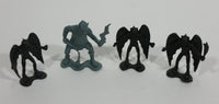 Vintage 1981 DFC Dragonriders of Styx Demons 3 Black 1 Blue Small Plastic Toy Figurines 4 Pieces