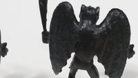 Vintage 1981 DFC Dragonriders of Styx Demons 3 Black 1 Blue Small Plastic Toy Figurines 4 Pieces