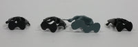 Vintage 1981 DFC Dragonriders of Styx Demons 3 Black 1 Blue Small Plastic Toy Figurines 4 Pieces
