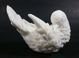 Vintage Alabaster White Dove Love Bird Sculptures Ornament Made In Italy - Very Fragile - Treasure Valley Antiques & Collectibles