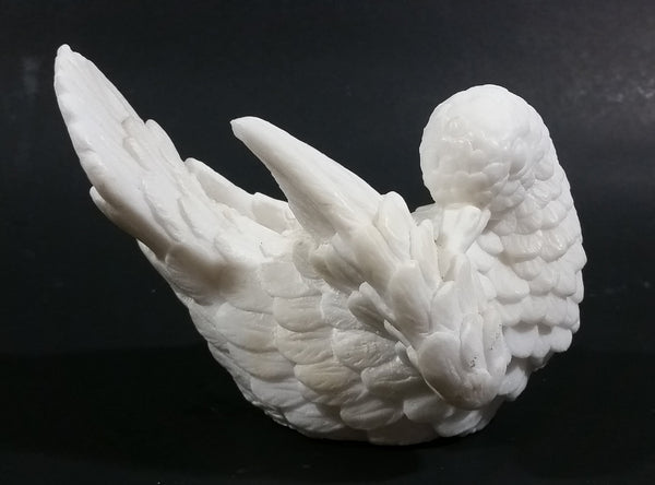 Vintage Alabaster White Dove Love Bird Sculptures Ornament Made In Italy - Very Fragile - Treasure Valley Antiques & Collectibles