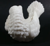 Vintage Alabaster White Dove Love Bird Sculptures Ornament Made In Italy - Very Fragile - Treasure Valley Antiques & Collectibles