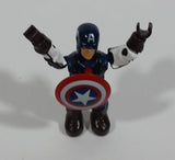 Marvel Comics Mega Blocks Miniature Tiny Captain America Mini 2" Toy Action Figure Super Hero Collectible - Treasure Valley Antiques & Collectibles