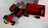 Vintage Tonka Tractor with Trailer XMB-975 Red Pressed Steel Toy Farming Machinery Vehicle Collectible - Treasure Valley Antiques & Collectibles