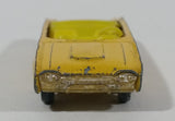 Vintage Husky Ford Thunderbird Convertible Yellow Die Cast Toy Car Vehicle - Made in Great Britain - Treasure Valley Antiques & Collectibles
