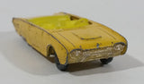 Vintage Husky Ford Thunderbird Convertible Yellow Die Cast Toy Car Vehicle - Made in Great Britain - Treasure Valley Antiques & Collectibles