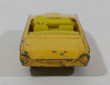 Vintage Husky Ford Thunderbird Convertible Yellow Die Cast Toy Car Vehicle - Made in Great Britain - Treasure Valley Antiques & Collectibles