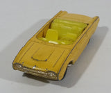 Vintage Husky Ford Thunderbird Convertible Yellow Die Cast Toy Car Vehicle - Made in Great Britain - Treasure Valley Antiques & Collectibles