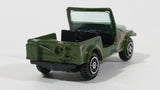 Vintage 1980s Yatming Jeep CJ7 Army Green Camouflage Die Cast Toy Car Vehicle