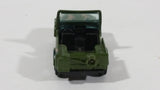 Vintage 1980s Yatming Jeep CJ7 Army Green Camouflage Die Cast Toy Car Vehicle