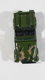 Vintage 1980s Yatming Jeep CJ7 Army Green Camouflage Die Cast Toy Car Vehicle