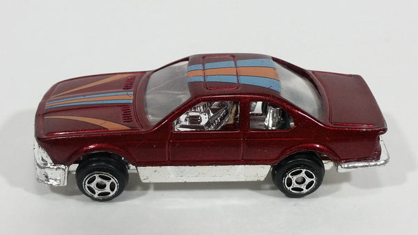 Vintage Summer Marz Karz Maroon Dark Red 8901 Die Cast Toy Car Vehicle - Made in China - Treasure Valley Antiques & Collectibles