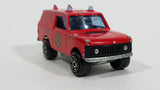 1980s Majorette Range Rover Fire Dept. District 3 Red No. 246 1/60 Scale Die Cast Toy Car Emergency Vehicle w/ Hitch - Treasure Valley Antiques & Collectibles