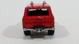 1980s Majorette Range Rover Fire Dept. District 3 Red No. 246 1/60 Scale Die Cast Toy Car Emergency Vehicle w/ Hitch - Treasure Valley Antiques & Collectibles