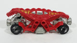 1986 Hot Wheels Speed Demons Double Demon Dinosaur Red Die Cast Toy Car Vehicle - Treasure Valley Antiques & Collectibles