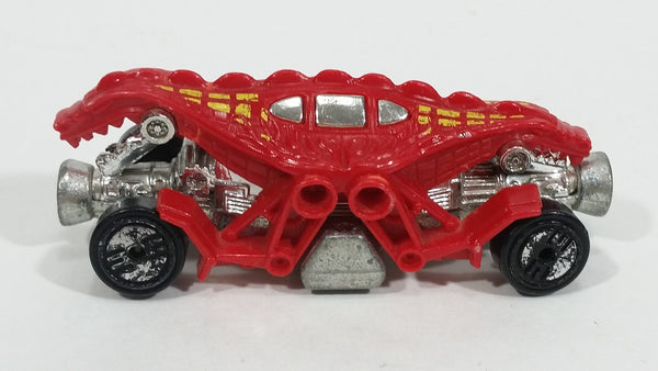 1986 Hot Wheels Speed Demons Double Demon Dinosaur Red Die Cast Toy Car Vehicle - Treasure Valley Antiques & Collectibles