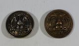 Vintage Antique WWII Era Navy Eagle on Anchor Army Military Metal Buttons Lot of 2 - Treasure Valley Antiques & Collectibles