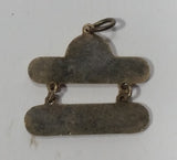 Western Style World's Greatest Grandma Yellow Enamel Key Chain Pendant Charm - Treasure Valley Antiques & Collectibles