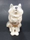 Wolf Sitting and Howling Light Weight Resin Animal Figurine 4 1/2" Tall - Treasure Valley Antiques & Collectibles