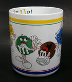 Collectible M & M's Chocolate Candy White Colorful "Laughing It Up" Over-sized Coffee Hot Chocolate Mug - Treasure Valley Antiques & Collectibles