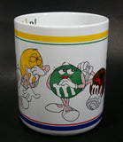 Collectible M & M's Chocolate Candy White Colorful "Laughing It Up" Over-sized Coffee Hot Chocolate Mug - Treasure Valley Antiques & Collectibles