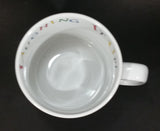 Collectible M & M's Chocolate Candy White Colorful "Laughing It Up" Over-sized Coffee Hot Chocolate Mug - Treasure Valley Antiques & Collectibles