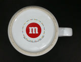 Collectible M & M's Chocolate Candy White Colorful "Laughing It Up" Over-sized Coffee Hot Chocolate Mug - Treasure Valley Antiques & Collectibles