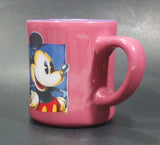 Disney's Mickey Mouse Cartoon Character Pink Fuchsia with Blue Inside Ceramic Coffee Mug - Treasure Valley Antiques & Collectibles
