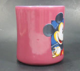 Disney's Mickey Mouse Cartoon Character Pink Fuchsia with Blue Inside Ceramic Coffee Mug