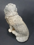 Wolf Sitting and Looking Around Light Weight Resin Animal Figurine 4 1/4" Tall - Treasure Valley Antiques & Collectibles