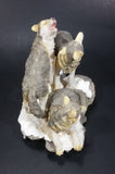Wolf Pack of 3 Wolves on Snow Covered Rocks Decorative Resin Sculpture Figurine Made in China - Treasure Valley Antiques & Collectibles