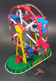 Vintage Tin Wind Up Ferris Wheel Toy Fair Ride Collectible - Working - Treasure Valley Antiques & Collectibles