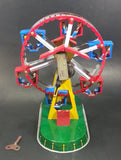 Vintage Tin Wind Up Ferris Wheel Toy Fair Ride Collectible - Working - Treasure Valley Antiques & Collectibles