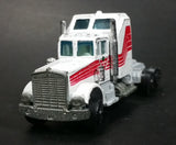 Rare Vintage Yatming Canadian Tire White and Red Semi Tractor Truck Die Cast Toy Car Rig Vehicle