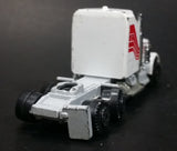 Rare Vintage Yatming Canadian Tire White and Red Semi Tractor Truck Die Cast Toy Car Rig Vehicle