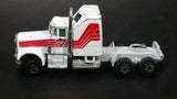 Rare Vintage Yatming Canadian Tire White and Red Semi Tractor Truck Die Cast Toy Car Rig Vehicle