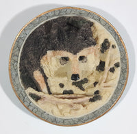 Wolf Wolves 3D Circular 4 1/4" Resin Hanging Wall Plate Wildlife Collectible Hanging - Treasure Valley Antiques & Collectibles