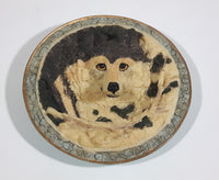 Wolf Wolves 3D Circular 4 1/4" Resin Hanging Wall Plate Wildlife Collectible Hanging - Treasure Valley Antiques & Collectibles