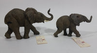 2002 Homco Home Interiors Elephant Mother and Baby Elephant Wildlife Figurine Sculptures Collectibles - Treasure Valley Antiques & Collectibles